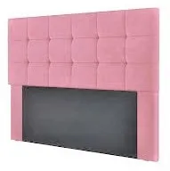 Cabeceira Solteiro Ana 90 SR Cabec — Veludo Suede Rose 2300