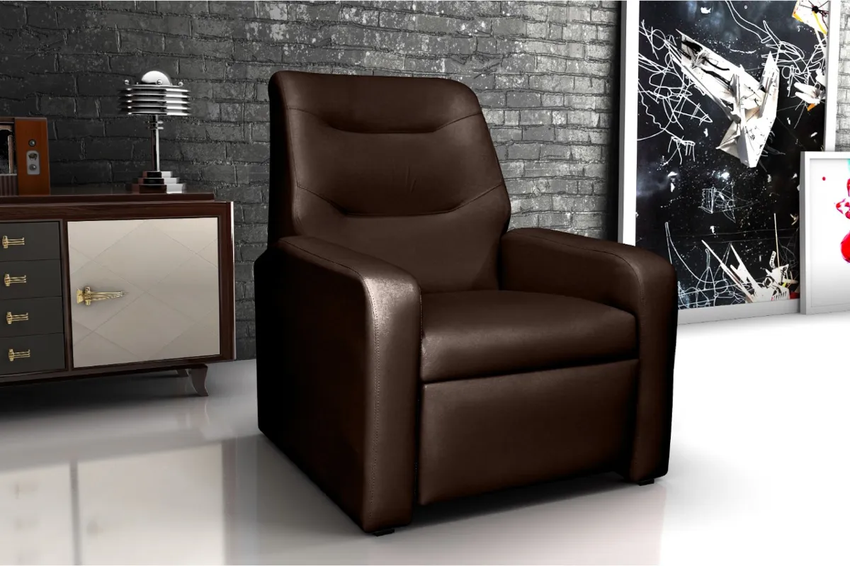 Poltrona do Papai D Prime Corino Preto 1005 D Salla — Corino - Marrom 1004