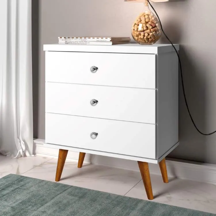 Mesa de Cabeceira Status 3G J&A Moveis — Branco