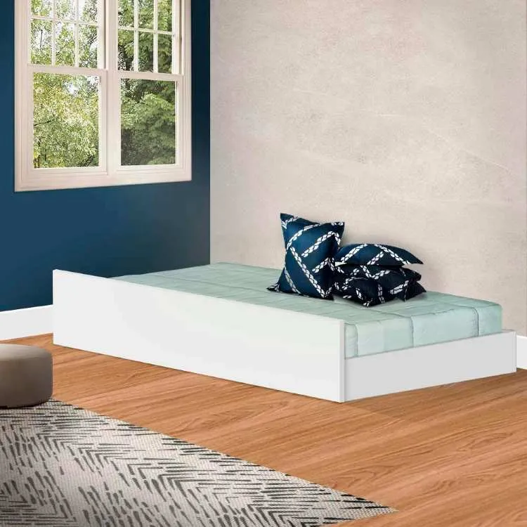 Cama Auxiliar Eleganza 90 J&A Moveis — Branco