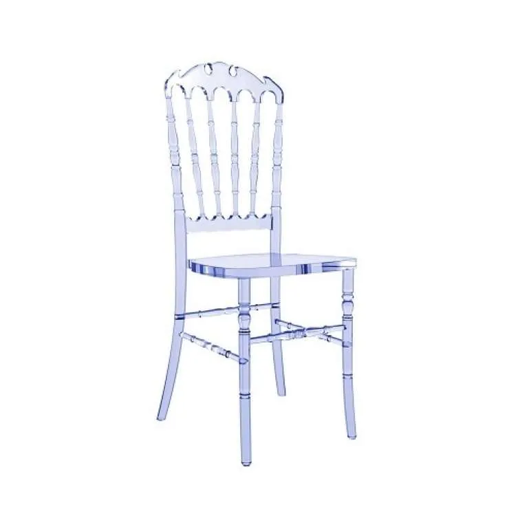 Cadeira Royal Cristal PC Transparente Emporio Tiffany — Cadeira Royal Cristal Transparente