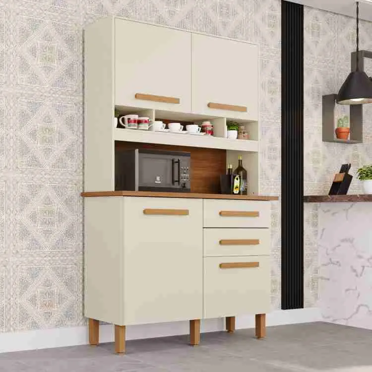 Kit Cozinha Sofia BPW 4P2G Arenas BPW Imop — Branco Neve