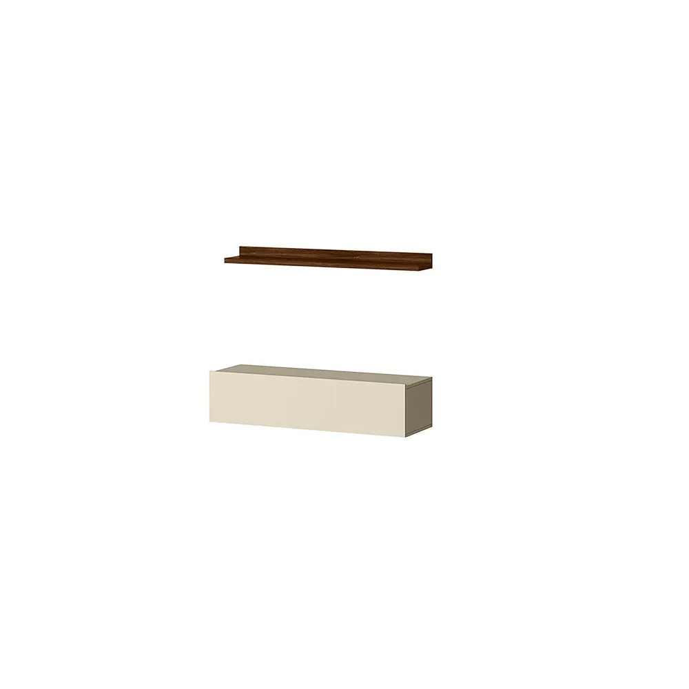 Modulo Gaveta.Prateleira Project Palisandro.Off White Mobler — Mod Gaveta/Pateleira - Palisandro/Off White