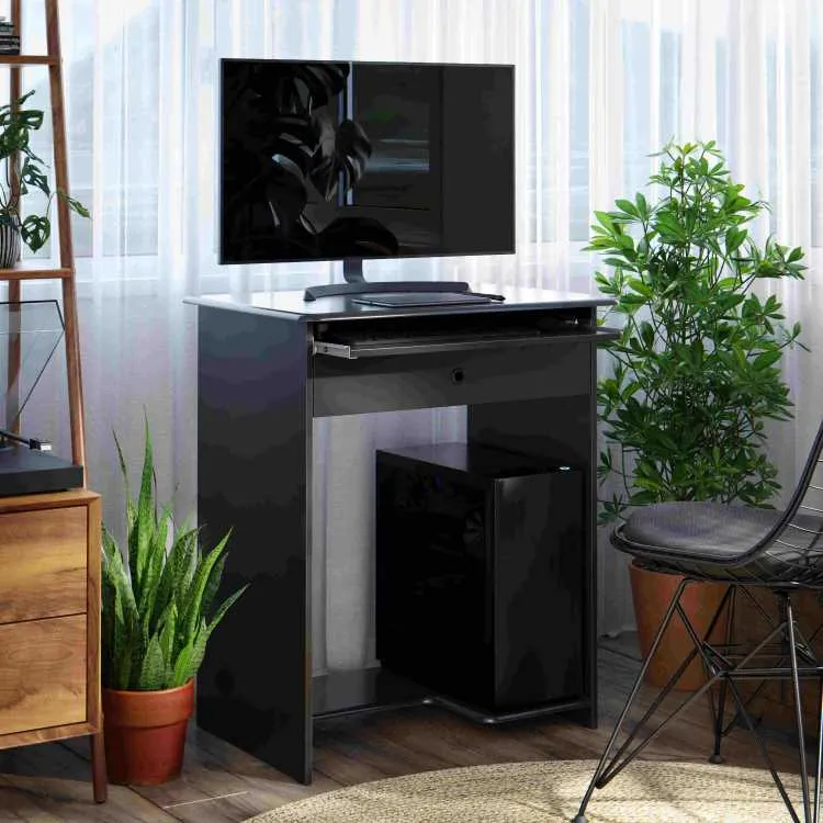 Mesa de Computador Pratica EJ Moveis — Preto