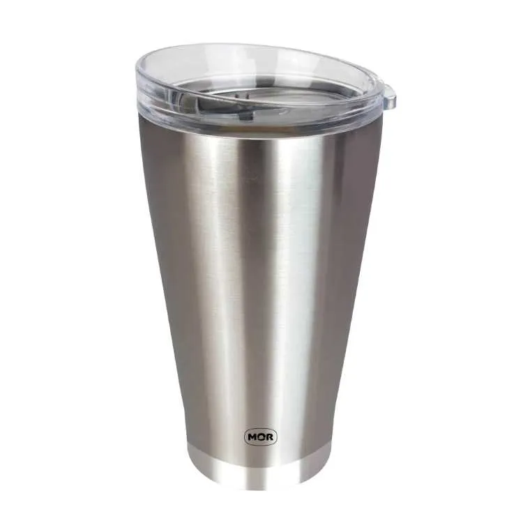 Copo Termico 550ml sem Tampa Preto Metalurgica Mor — Copo Térmico Cerveja 700ml  c/ Tampa - Inox