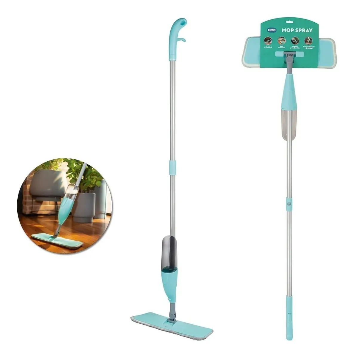 Esfregao Mop Flash Limp Spray Metalurgica Mor — Mop Flash Limp Spray