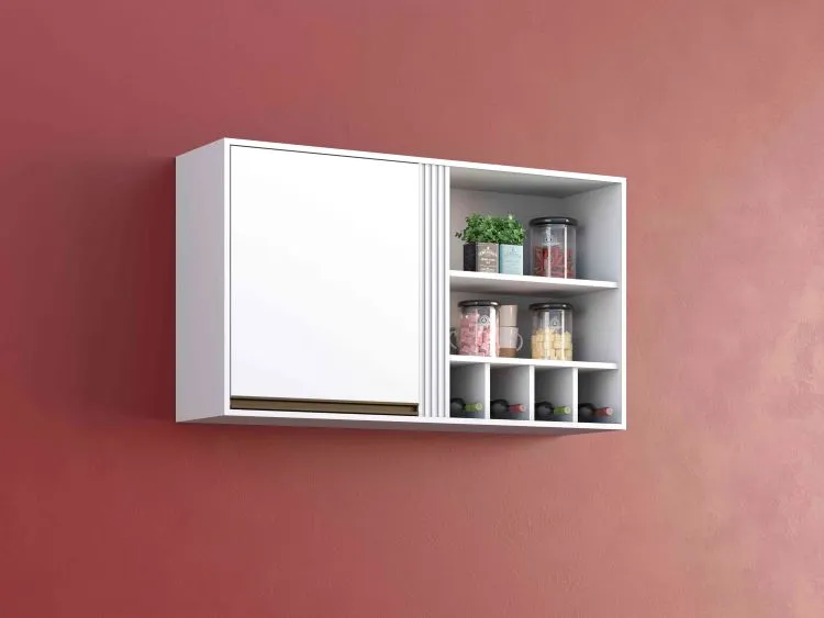 Aereo Cozinha Perola 120 1P2N1G Branco Salleto — Aereo Perola 120 1P2N1G - Branco