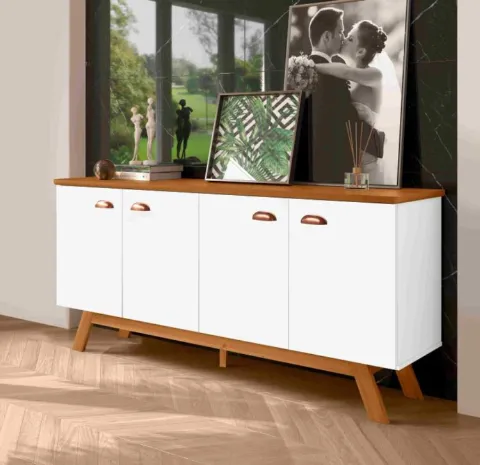 Buffet Atlanta III 4P Branco.Nature Tebarrot