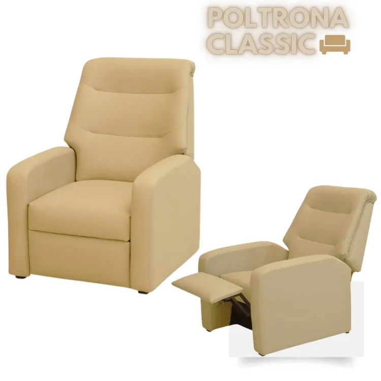 Poltrona Reclinavel MX Classic 1 Estagio Matrix — Linho Bege 486