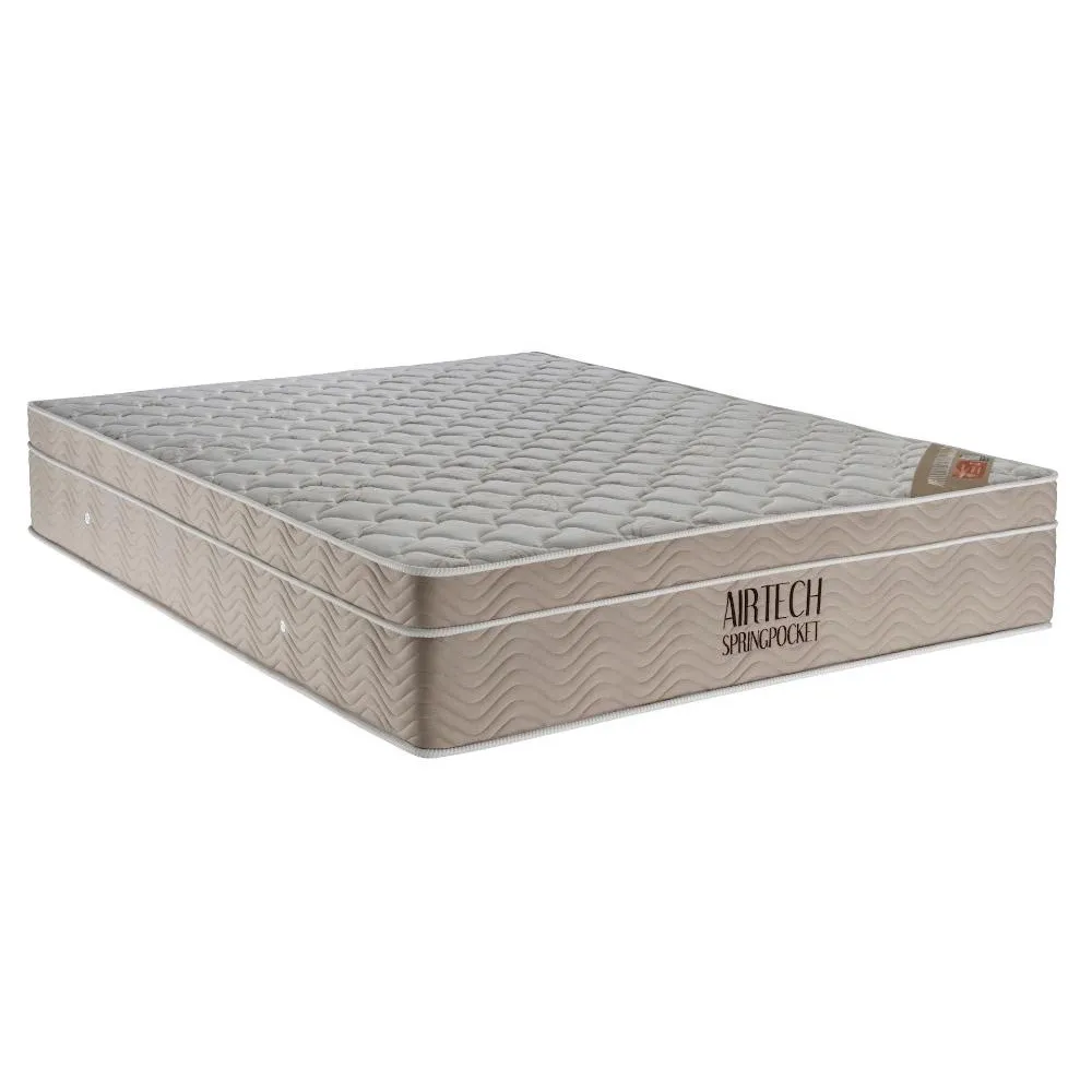 Colchao Casal AirTech Spring Pocket 138x188x25 Ortobom — Colchao Casal AirTech Spring Pocket - 35x138