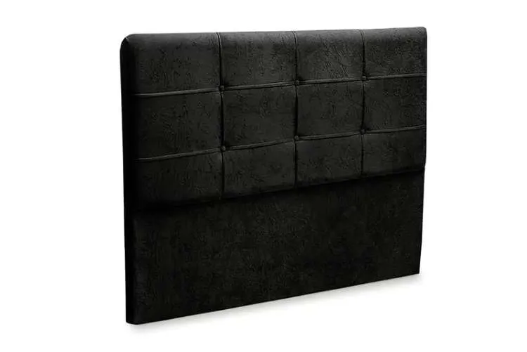 Cabeceira Casal London 140 SR Cabec — Veludo Suede - Preto
