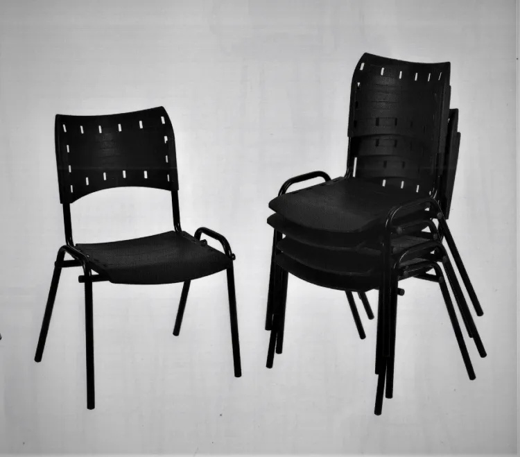 Cadeira Joana Plastico Injetado 2070.0002 Fil Tub — Preto