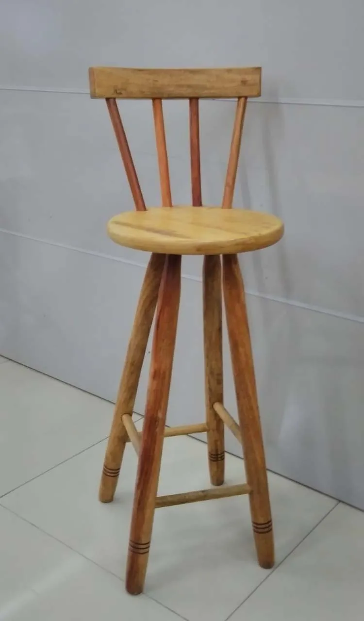 Banco Alto com Encosto Naturale Aldo Moveis — Banco Alto com Encosto  - Naturale