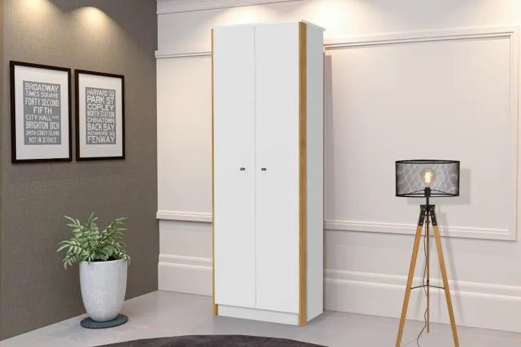 Multiuso Office 2P Branco.Nature J&A Moveis — Branco/Nature