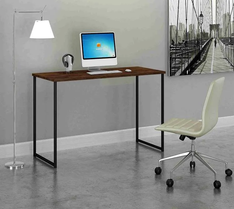 Escrivaninha Genova 120x50 Preto.Imbuia Teixeira — Escrivaninha 120x50 - Preto/Imbuia