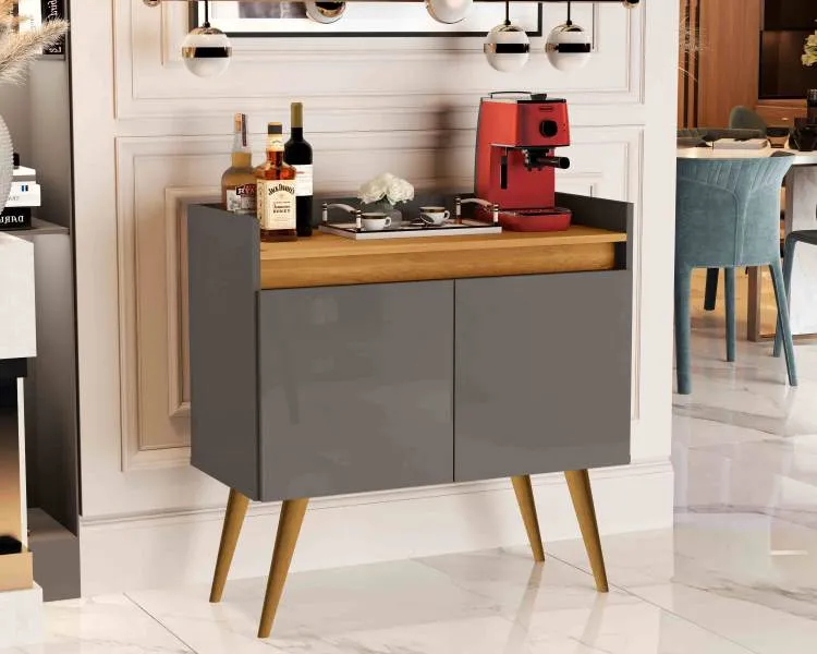 Buffet Gold 2P Mel.Perola Primus — Cinza/Mel