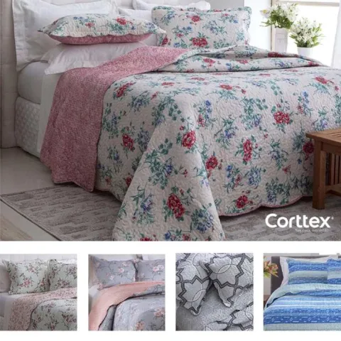 Kit Colcha King Boutis Attuale 260x280 Sortidas Corttex