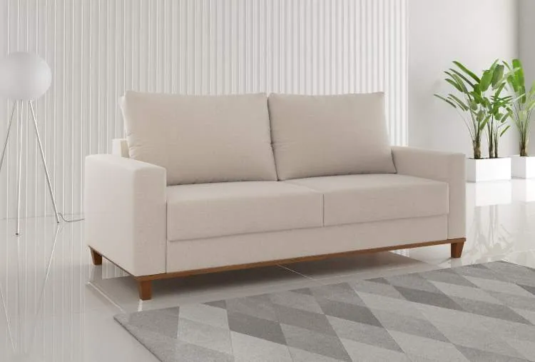 Estofado Living Miami 180 3 Lgs Viero — Linho Bronze