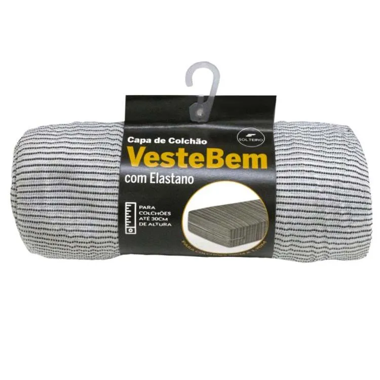 Capa Colchao Casal Veste Bem 140x190 Fibrasca — Capa Colchao Casal Veste Bem - 140x190