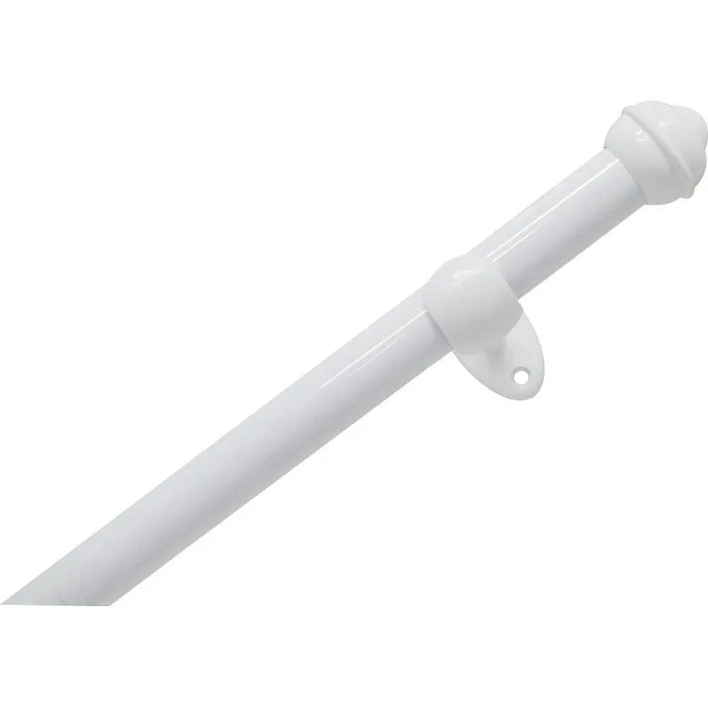 Kit Varao Pratiko Pro 28mm x 2,00m com 2 Suporte Bella Aarte — Branco