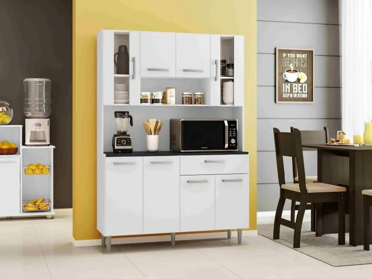 Kit Cozinha Gabi 120 8P1G1N Poliman — Branco