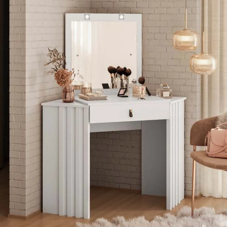 Camarim Canto Gliter 1G Albatroz Moveis — Branco