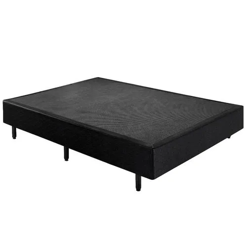 Base Viuva 128x188x40 Corino Preto SR Moveis — Base Viúva 128x188x40 - Corino Preto