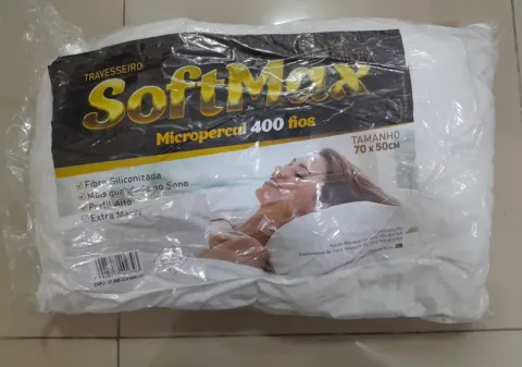 Travesseiro SoftMax MicroPerrcal 400 Fios 50x70 Bialume