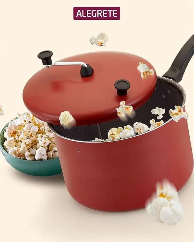 Pipoqueira Enjoy Antiaderente 22cm 3,5L Vermelho Alegrete — Pipoqueira Enjoy 22 - Vermelho