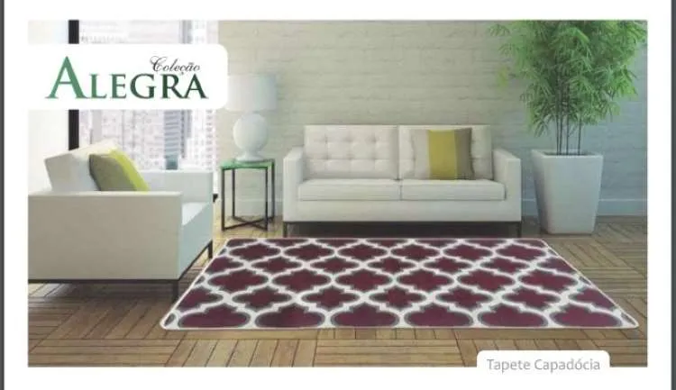 Tapete Alegra 1,00 x 1,50 Estampa Berlim PrataTexrtil — Tapete Alegra - Estama Capadocia