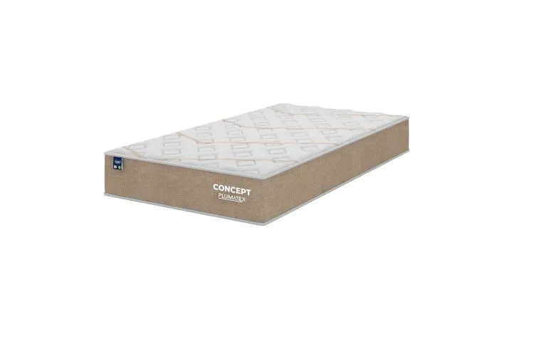 Colchao Solteiro Concept Dream Molas Ensacadas 88x188x25 Bege Plumatex — Colchão Solteiro Concept Dream 88x188x25