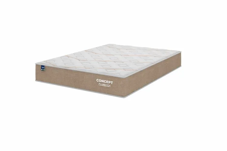 Colchao Casal Concept Dream Molas Ensacadas 138x188x25 Bege Plumatex — Colchão Casal Concept Dream 138x188x25