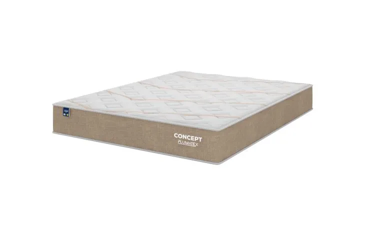 Colchao Solteiro Concept Dream Molas Ensacadas 88x188x25 Bege Plumatex — Colchão Queen Concept 158x198x25