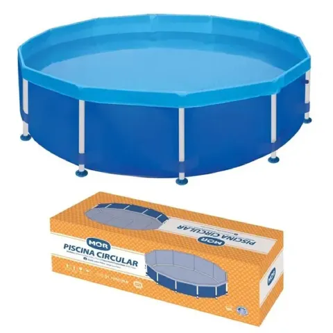 Piscina Circular 4500 Litros Azul Metalurgica Mor