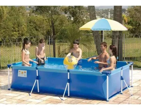 Piscina Premium 3700 Litros Azul Metalurgica Mor