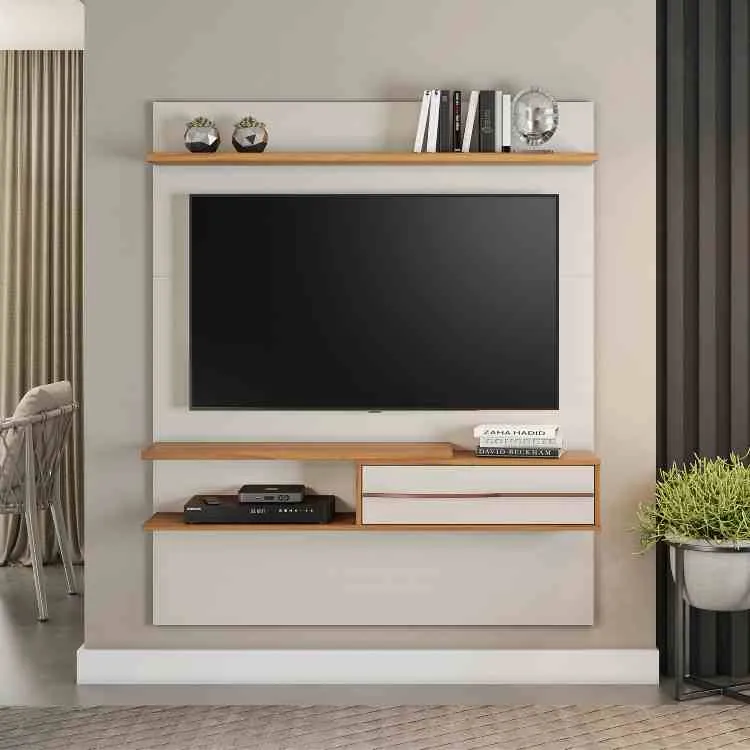 Painel NT 1155 135 1P Off White/Freijó Trend TX Notavel — Freijó Trend/Preto TX