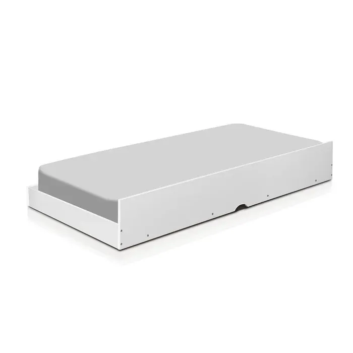 Cama Auxiliar Solteiro Barcelona Branco Tebarrot — Cama Auxiliar Solteiro - Branco