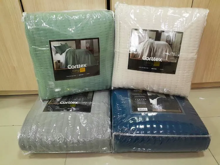 Colcha Solteiro Belton Living Art 300 Fios 2 Pecas 160x240 Cores Lisas 1 Corttex — Colcha Solt Benton - Cores Lisas Sortidas