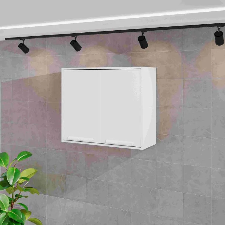 Aereo Cozinha Florida 80 2P Branco Salleto — Aéreo 80 2P - Branco