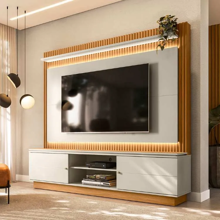 Conjunto Home Guararapes mais 2 Kits Fita Led 1800mm Nature.Off White Linea Brasil — Nature/Off White