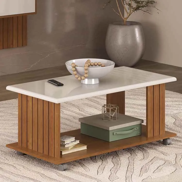 Mesa de Centro Mila Cinamomo.Off White Artely — Cinamomo/Off White