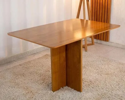 Mesa Salinas 120x80 Tampo Londres MDF sem Vidro Cel Moveis