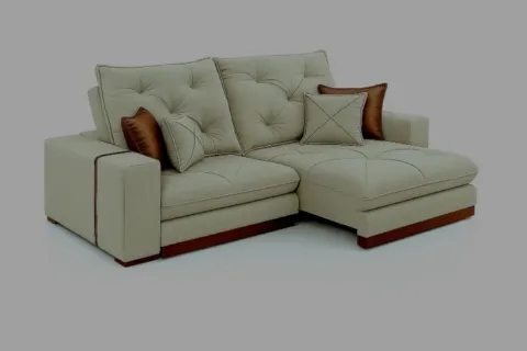 Estofado Retratil Reclinavel Granbelo 230 2x90 mais Braco 25cm Veludo Inca Cru 01 Idealle