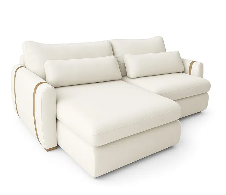 Sofa Cama Retratil Reclinavel Zeus/Theo 230 2x100 + Braco 15cm Linho Azul Marinho 16 Idealle — Linho Branco
