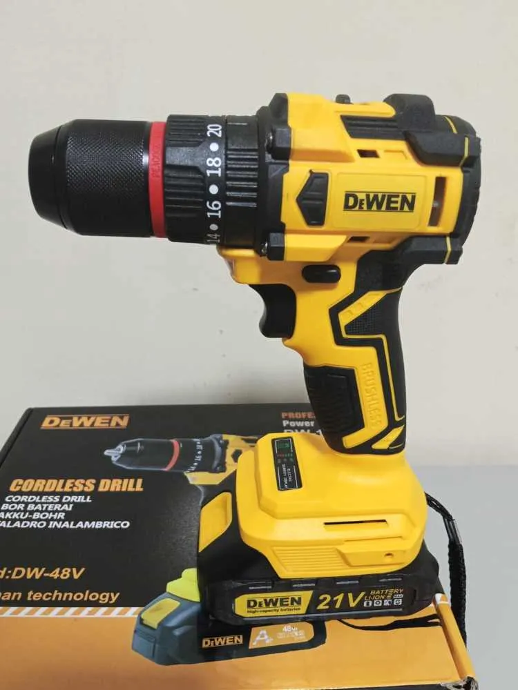 Furadeira e Parafusadeira Portatil DW100 Sem Fio DeWen — Furadeira e Parafusadeira DW100