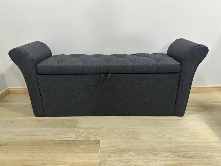 Recamier Casal Dacar 138 Corino Marrom SR Cabeceoras — Recamier Casal Dacar - Linhão Grafite