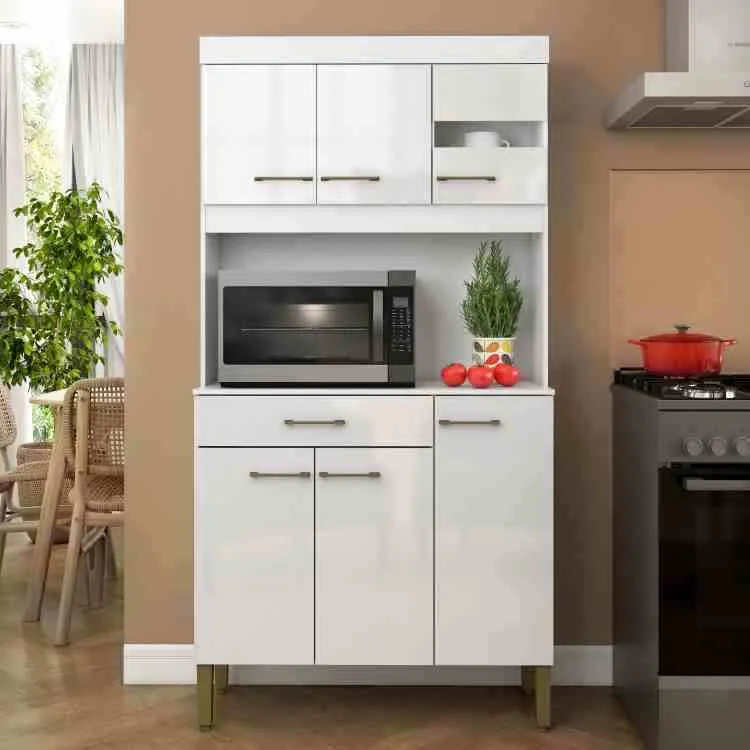 Kit Cozinha Carla 6P1G Fellicci — Branco
