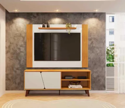 Conjunto de Rack e Painel Mark 150 DJ Moveis