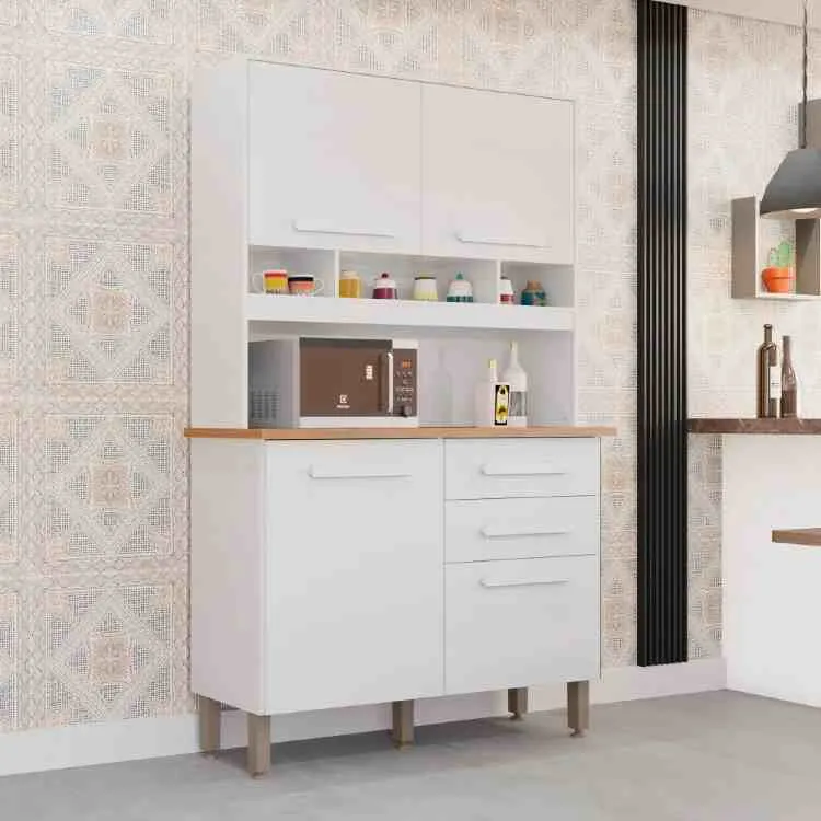 Kit Cozinha Sofia BPW 4P2G Arenas BPW Imop — Branco Neve