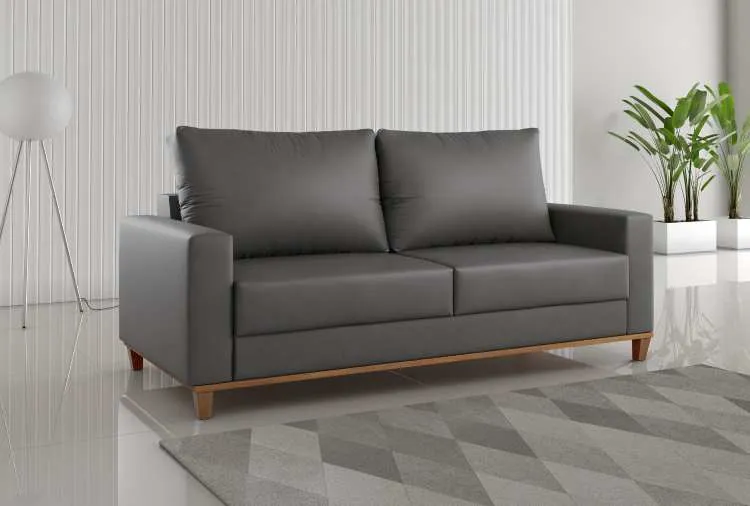 Estofado Living Miami 180 3 Lgs Viero — Corino Chumbo